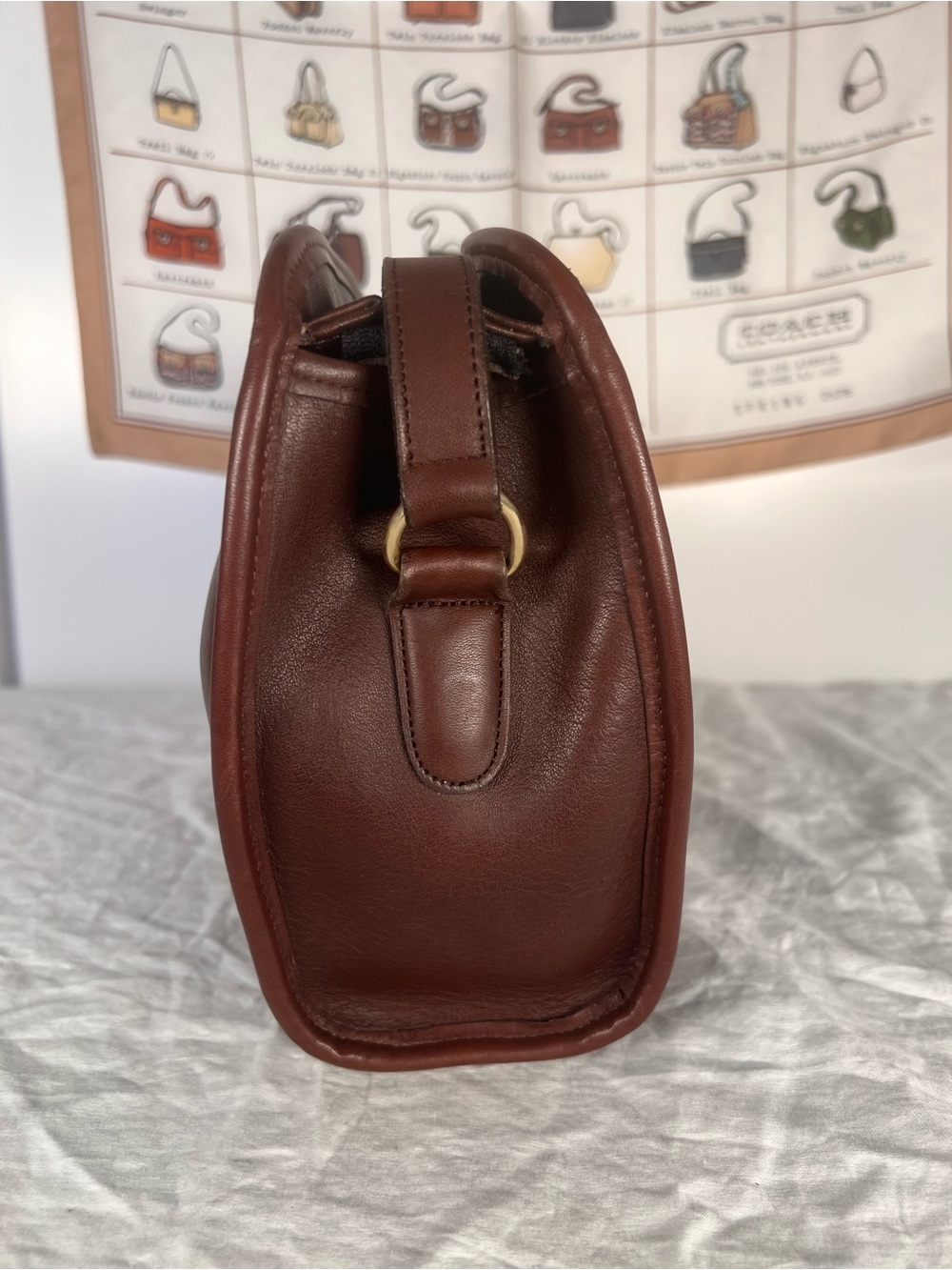 Vintage Coach Brighton Bag 9895 Mahogany Glove Tanned Leather - Picture 3 of 15